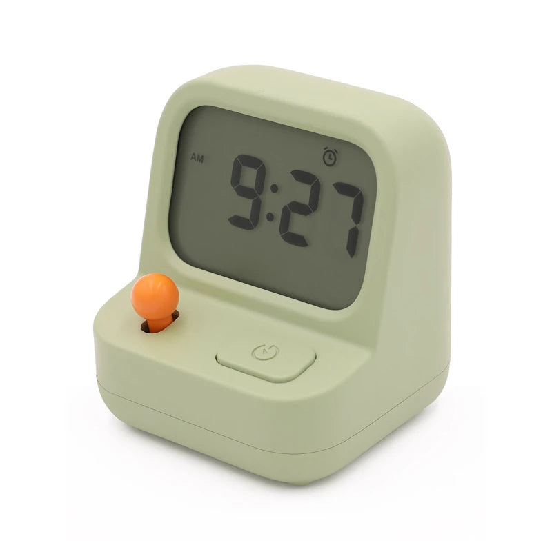 a retro arcade machine alarm clock