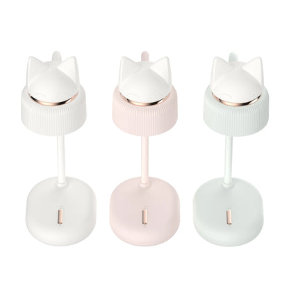 pink, blue, and white desk lamps with bendable necks, directional lights and silicone kitten ear night lights